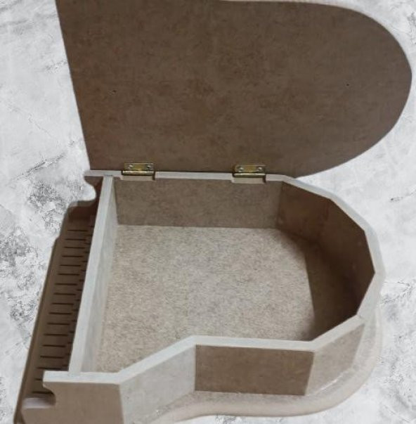 Hobi ADN 90274 Dekoratif Piyano Kutu Ayaklı Ahşap MDF HAM CNC Kesim MODEL El Yapı