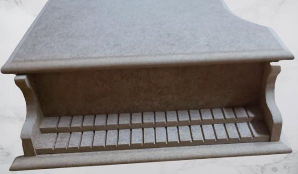 Hobi ADN 90274 Dekoratif Piyano Kutu Ayaklı Ahşap MDF HAM CNC Kesim MODEL El Yapı - 6