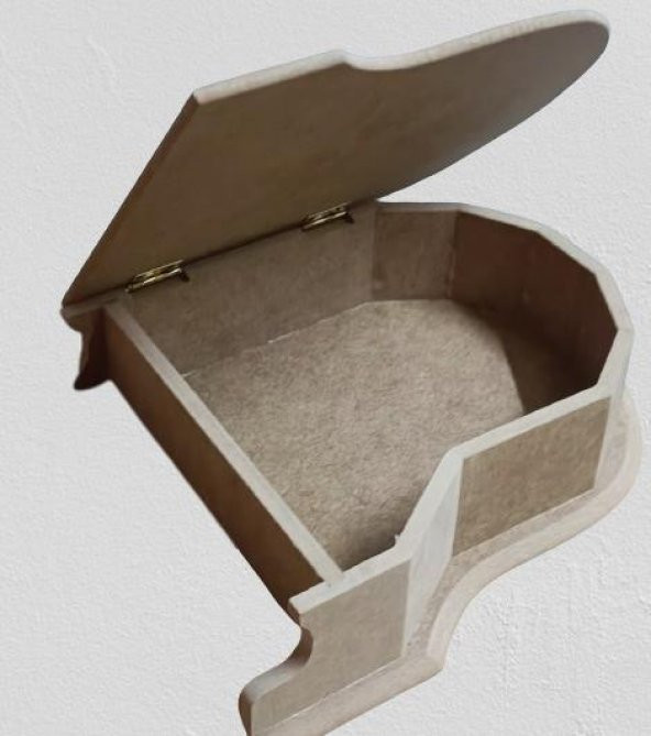 Hobi ADN 90274 Dekoratif Piyano Kutu Ayaklı Ahşap MDF HAM CNC Kesim MODEL El Yapı - 8