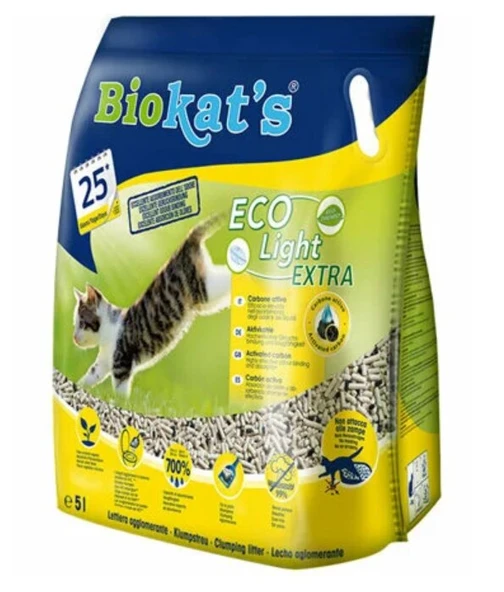Biokats Eco Light Extra Pelet Kedi Kumu 2,9 kg (5 LT) ürün görseli