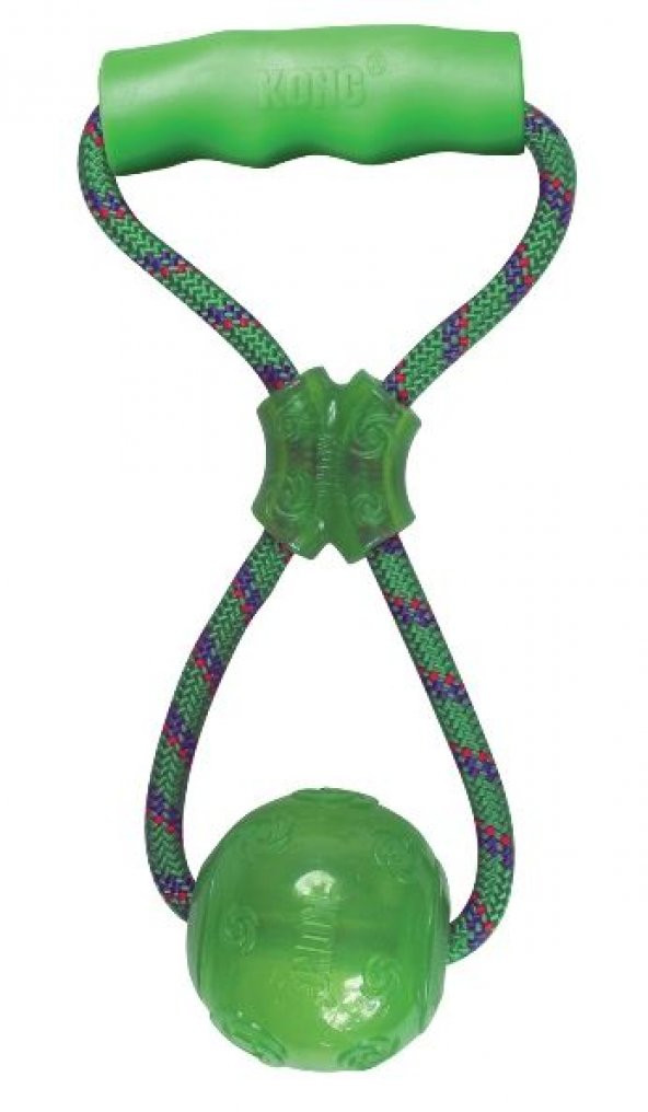 Kong Köpek Tutamaçlı Sesli Oyun Topu M 27cm ürün görseli