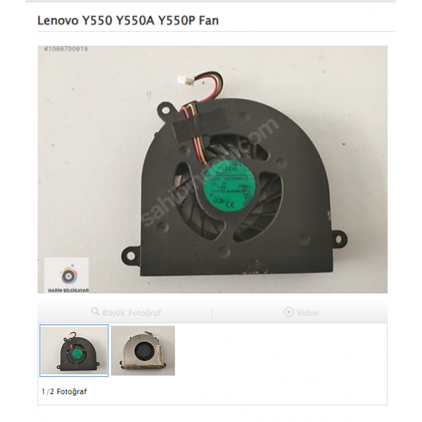 Lenovo Y550 Y550A Y550P Fan