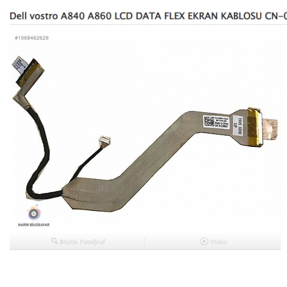 Dell vostro A840 A860 LCD DATA FLEX EKRAN KABLOSU CN-0J986H