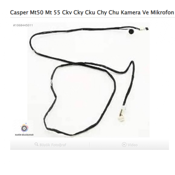 Casper Mt50 Mt 55 Ckv Cky Cku Chy Chu Kamera Ve Mikrofon Kablosu