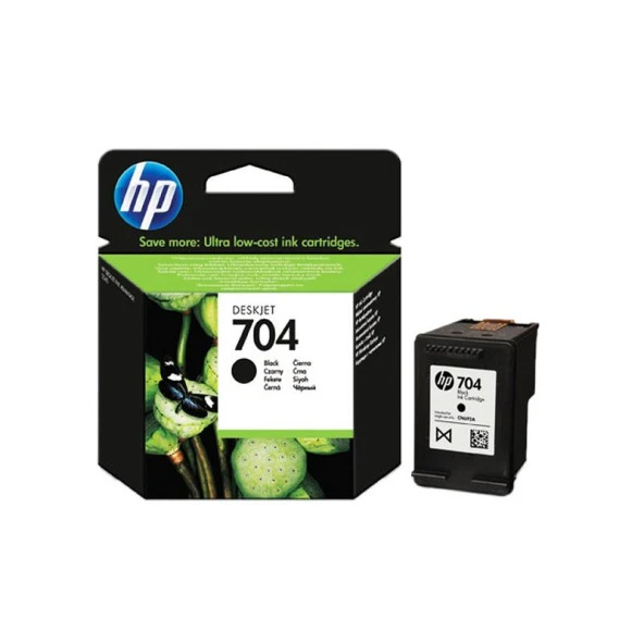 HP Mürekkep Kartuş Orj. No:704 Siyah