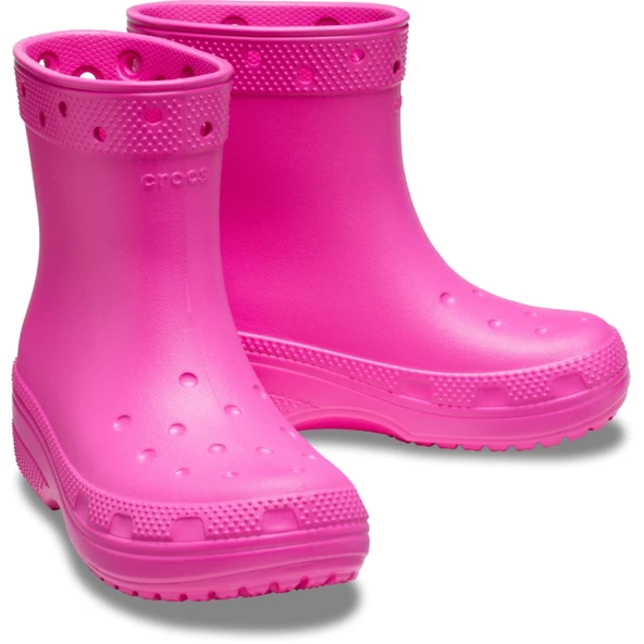 Crocs Classic Boot Çocuk Yağmur Botu 208544-6UB Pembe - 2