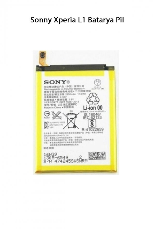 Sonny Xperia L1 Batarya Pil 2620 mAh - 1