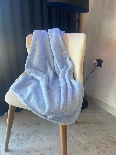 Wellsoft Tek Kişilik Battaniye Sıcak Battaniye Tv Dekor Battaniyesi 100x170 - 3