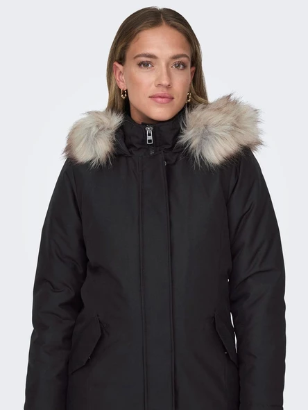 ONLY Bayan Uzun Mont Kapüşonlu Parka 15300633 - 4