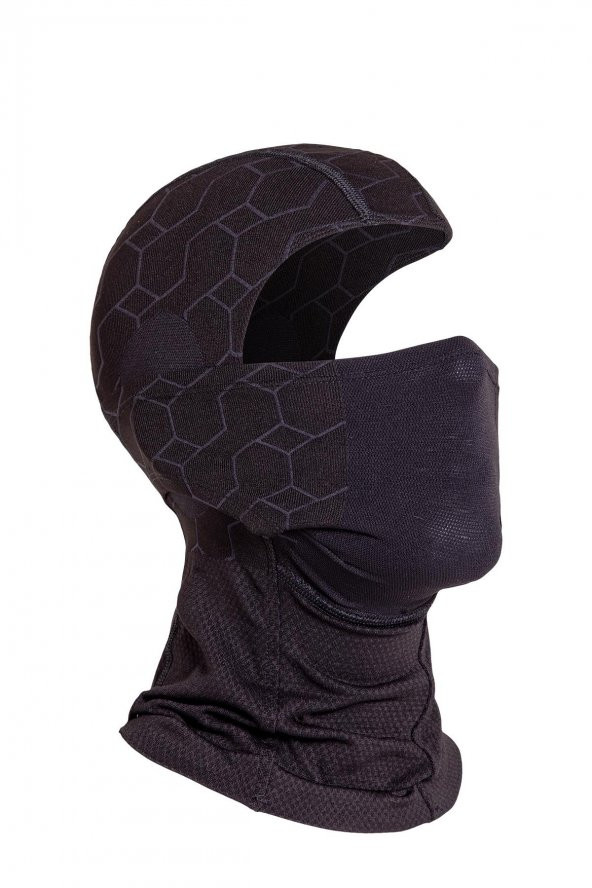Oil Company Siyah Balaklava Termal Kar Maskesi Unisex - 5