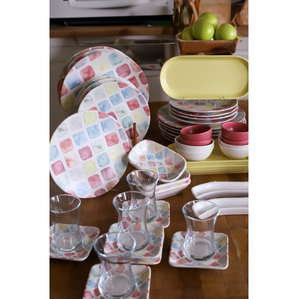 Keramika Takım Kahvaltı Colors 65 Parça 12 Kişilik - 2