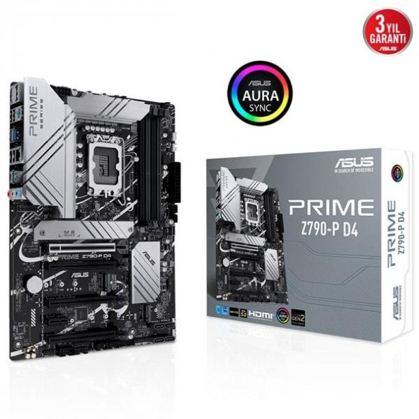 Asus Prime Z790-P D4 Intel Z790 5333 MHz (OC) DDR4 Soket 1700 ATX Anakart