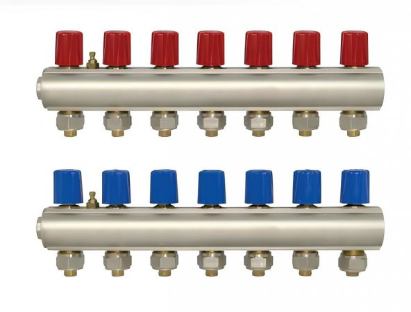 E.C.A 1 Debi Ayar Vanalı Kollektör 10lu Takım + Kollektör Kelepçesi  İkili Set ürün görseli 1