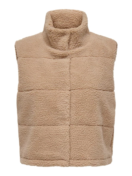ONLY Bayan Peluş Kısa Yelek 15301373 - 7