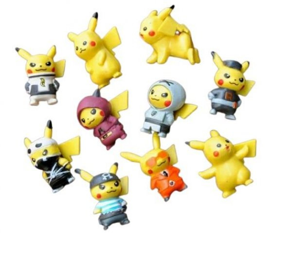 Pokemon Pikachu 4cm 5 Adet Farklı Figür - 2