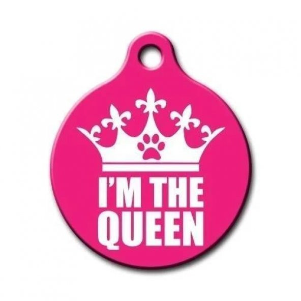 PetTagArt Qr Smart ID I´m The Queen King Kedi Köpek Künyesi