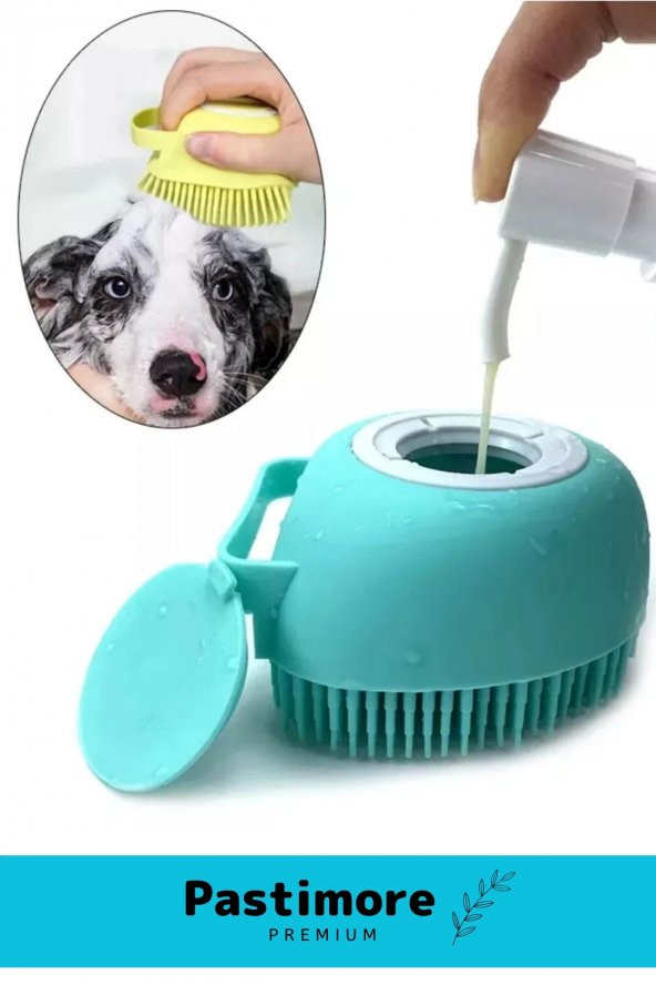 Özel Üretim Yumuşak Silikon Zarar Vermez Şampuan Hazneli Kedi Köpek Yıkama 80 Ml Kapasiteli Kesesi - 2