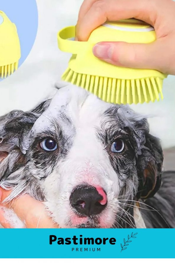 Özel Üretim Yumuşak Silikon Zarar Vermez Şampuan Hazneli Kedi Köpek Yıkama 80 Ml Kapasiteli Kesesi - 4