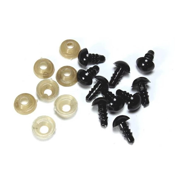 Amigurumi Göz Vidalı 12mm / 50 Çift ürün görseli 1