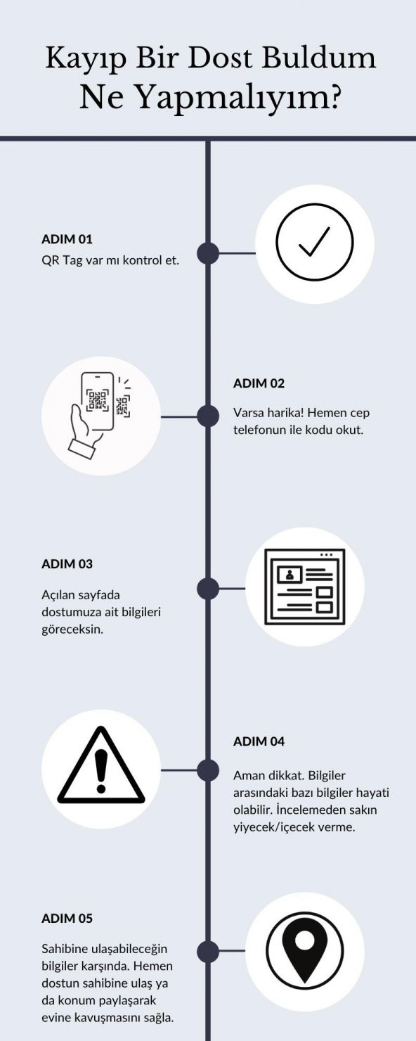 PetTagArt Qr Smart ID Mikro Çip Kedi ve Köpek Künyesi - Resim 3