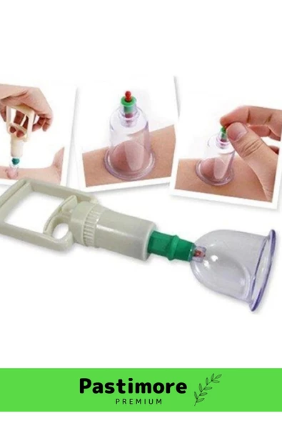 Deluxe Series Selülit Çatlak Giderici 12 Li Kupa Seti Vakumlu Masaj Aleti Hacamat Seti - 3