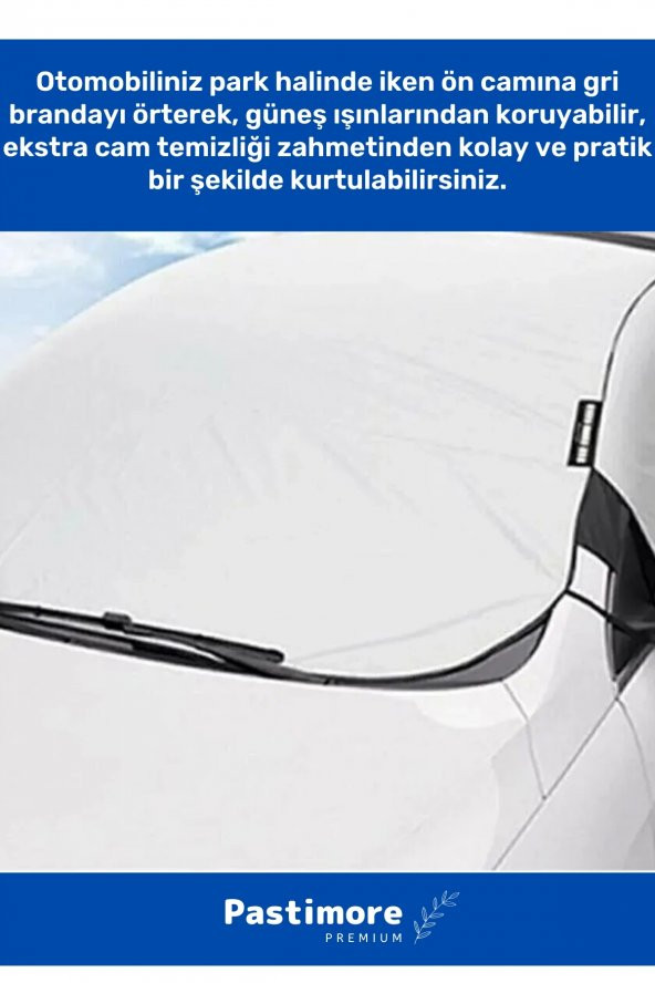 Premium 4 Mevsim Modeli Dolu & Güneş Için Koruma Buz Önleyici Koruyucu Araba Brandası Örtüsü - 3