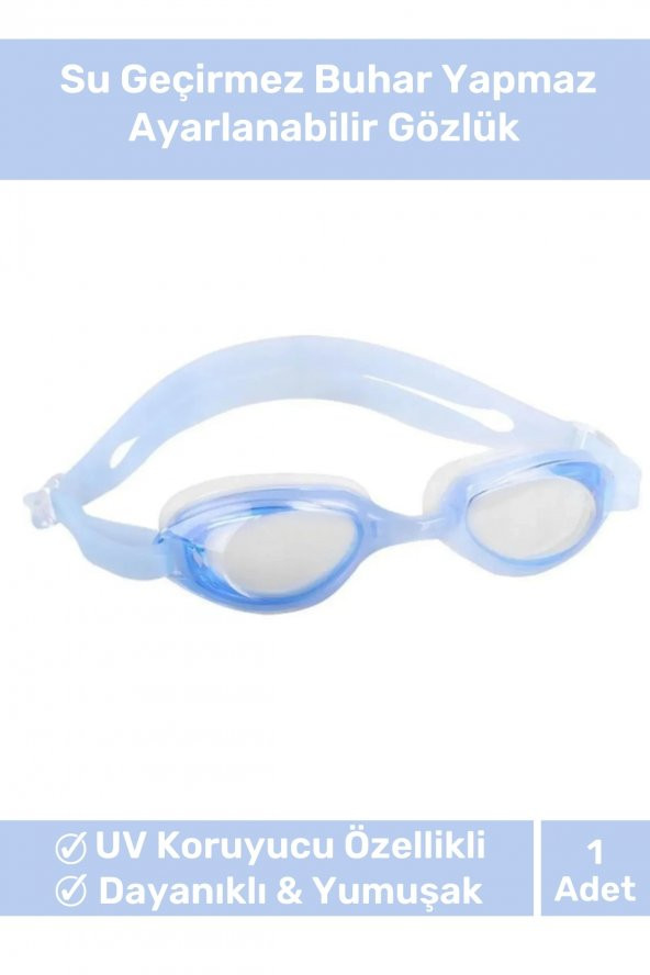 Premium Ayarlanabilir Su Geçirmez Buhar Yapmaz Junior Havuz Deniz Çocuk Yüzücü Gözlüğü