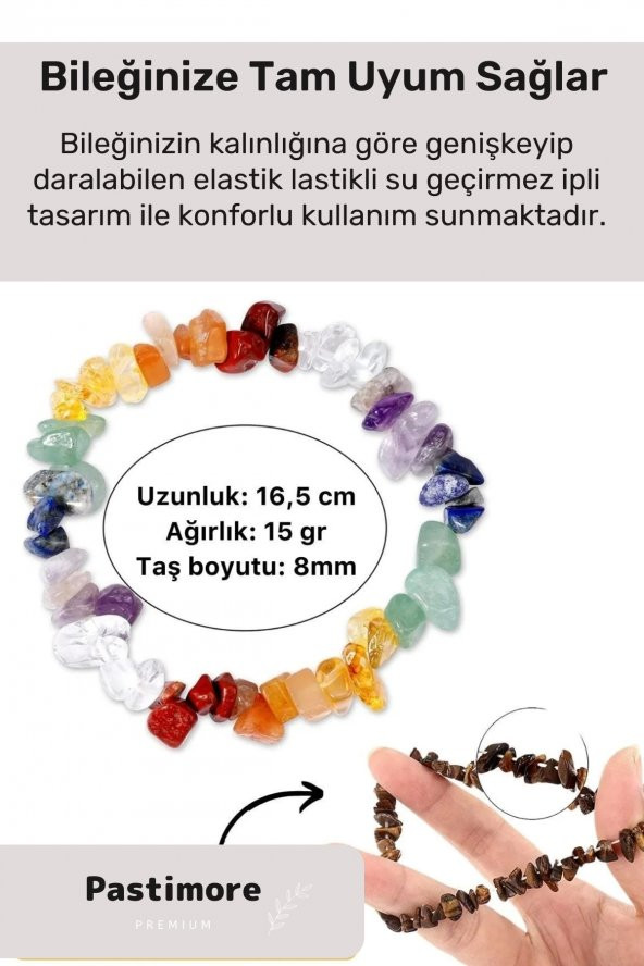 Unisex Orijinal Doğal Taş Ay Taşı Bileklik Rahatlatıcı Sakinleştirici Beyaz Aytaşı Denge Bilekliği - 3