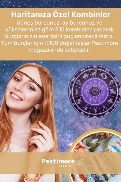 Unisex Oğlak Burcu Enerjisini Yükselten Doğal Taş Bileklik Oğlak Burçları Için Burç Taşı Bileklik - 2