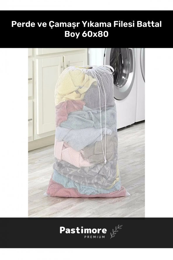Premium Battal Boy Uzun Süre Dayanıklı Perde Ve Çamaşır Yıkama Filesi 60x80 - 2
