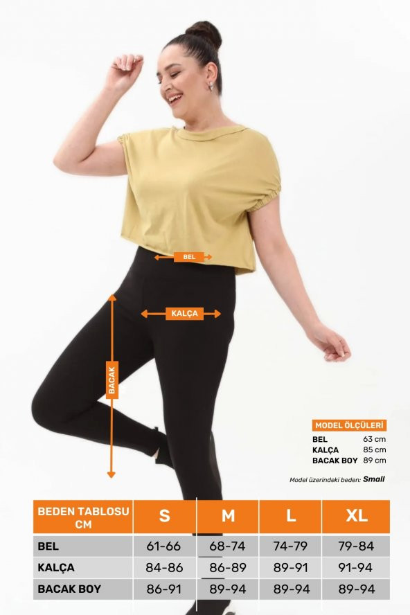 Kadın Konforlu Sporcu Modeli Yazlık Spor Taytı Fitness Gym Training Parlak Battal Fitilli Spor Tayt - 3