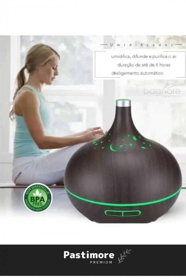 Premium Şık Ultrasonik Led Rgb Işık Parfüm Şişesi Ev Araba Aromatik Hava Nemlendirici 300ml - 2