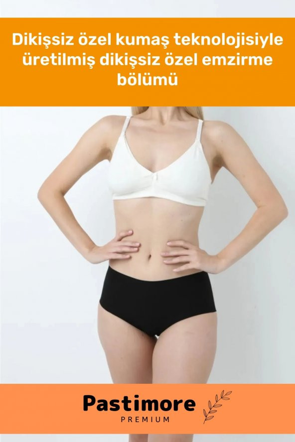 Özel Üretim Kumaş Kilipsli Esnek Ayarlanabilir Dikişsiz Kadın Hamile Lohusa Siyah Emzirme Sütyeni - 4