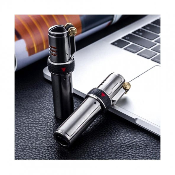 Jobon 3 Jet Torch Bütan Çakmak Gümüş - 8