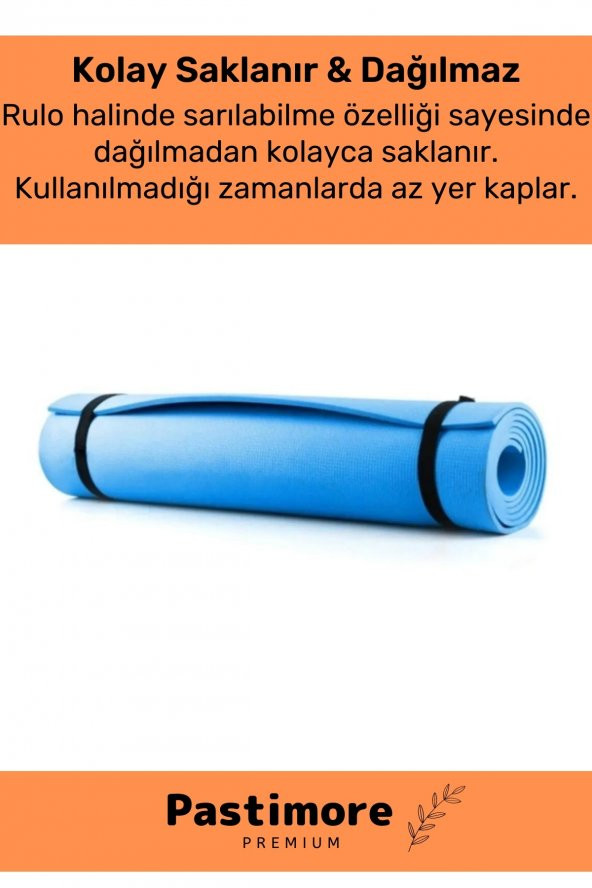 Su Geçirmez Konfor Modeli Taşıma Askılı Çift Taraflı Kamp Zemin Çadır Uyku Matı Mavi Yer Minderi - 5