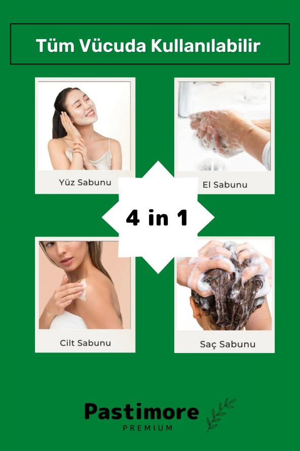 %100 Doğal 2'li Antibakteriyel El Yüz Vücut Saç Cilt Orijinal Vegan Eşek Sütü Sabunu - 5