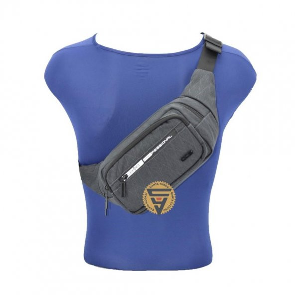 Ççs Su geçirmez Kullanışlı Bodybag Bel Çantası Gri