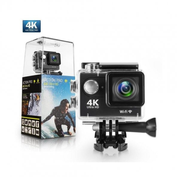 Aksiyon Kamerası Wi-Fi KS504 4K Ultra HD 170 Derece 32 Gb