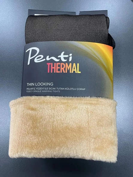 PENTİ THİN LOOKİNG THERMAL KÜLOTLU ÇORAP SİYAH S-M