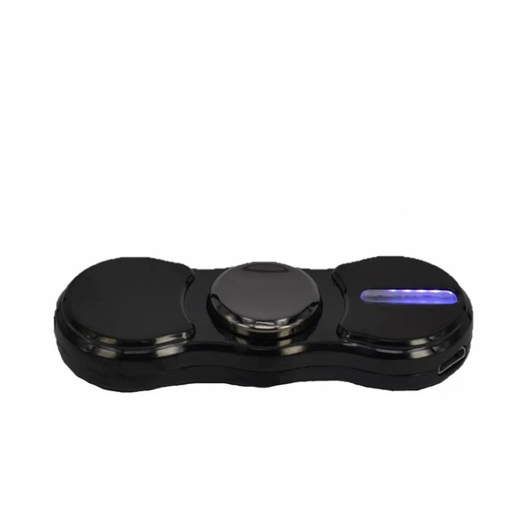 Stres Çarklı Işıklı Usb Şarjlı Tesla Çakmak Füme - Resim 5