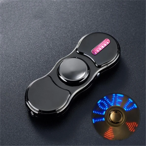 Stres Çarklı Işıklı Usb Şarjlı Tesla Çakmak Füme ürün görseli 1