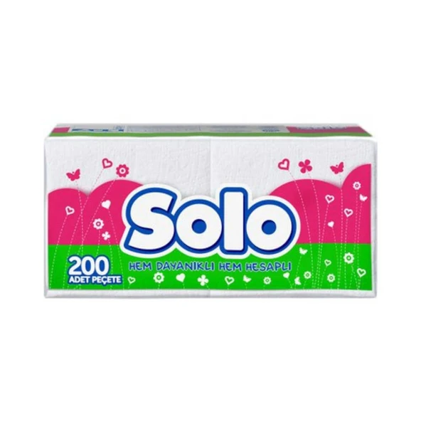 Solo Süper Emici Lüks Peçete (200 Lü Paket) - 2