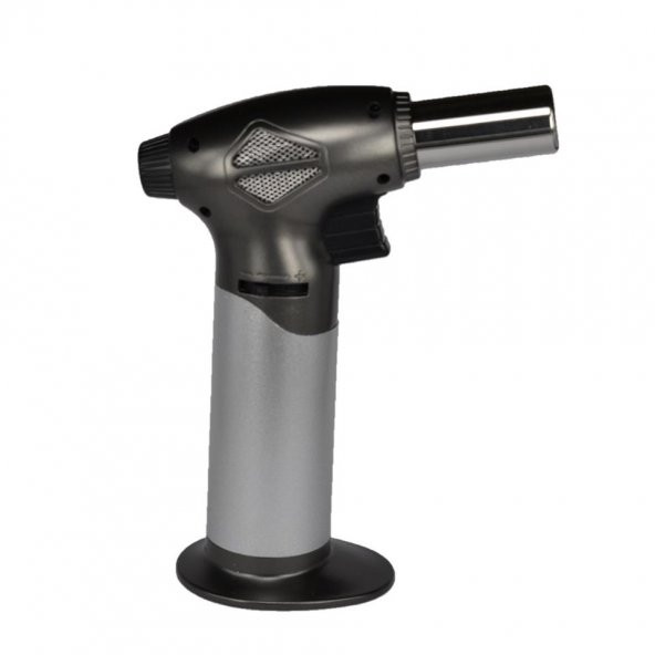 Butane Power Ayarlanabilir Torch Pürmüz Çakmak 2500 F Gümüş ürün görseli 1