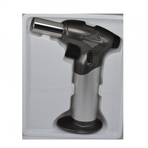 Butane Power Ayarlanabilir Torch Pürmüz Çakmak 2500 F Gümüş - Resim 3