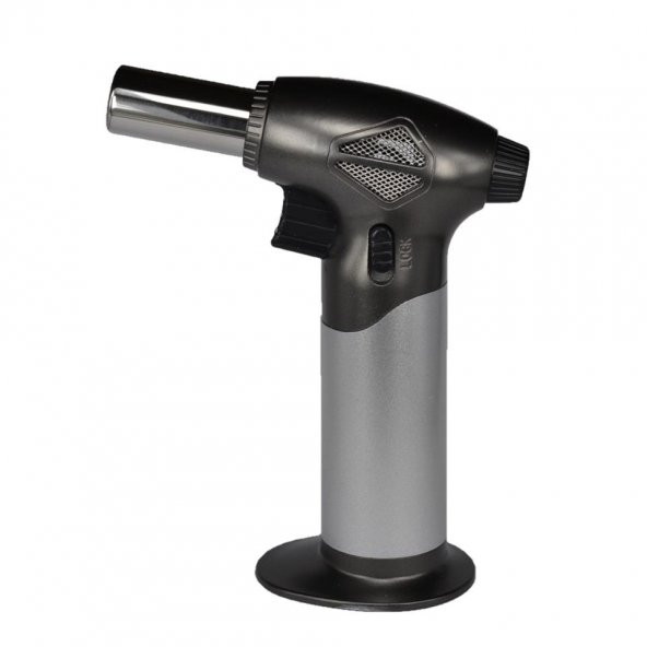 Butane Power Ayarlanabilir Torch Pürmüz Çakmak 2500 F Gümüş - Resim 5