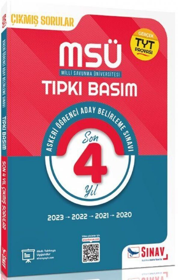 MSÜ Tıpkı Basım Son 4 Yıl Çıkmış Çözümlü Sorular 2020 - 2023 Sınav Yayınları