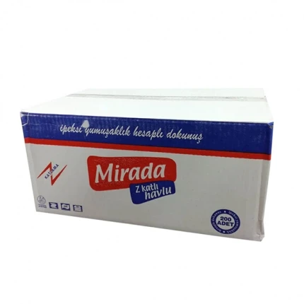 Mirada Z Katlama Kağıt Havlu 21cm x 21cm 1 Koli (12 Paket) - 2