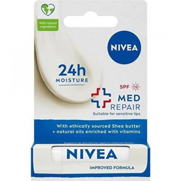 Nıvea Dudak Bakım Kremi Med Repaır 4.8 Gr Yeni Ambalaj