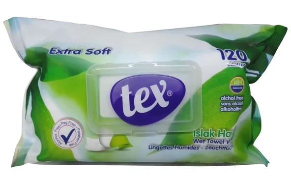 Tex Kapaklı Islak Mendil-Havlu 120 Li - Resim 2