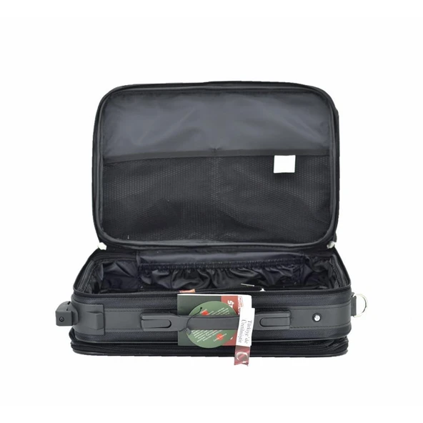 Çekçekli Kabin Boy Seyahat ve Business Çanta  42 Cm Siyah - 5